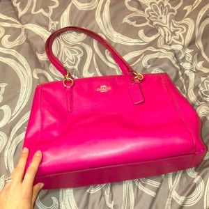 Authentic pink coach bag